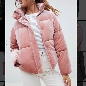 ASOS velvet puffer